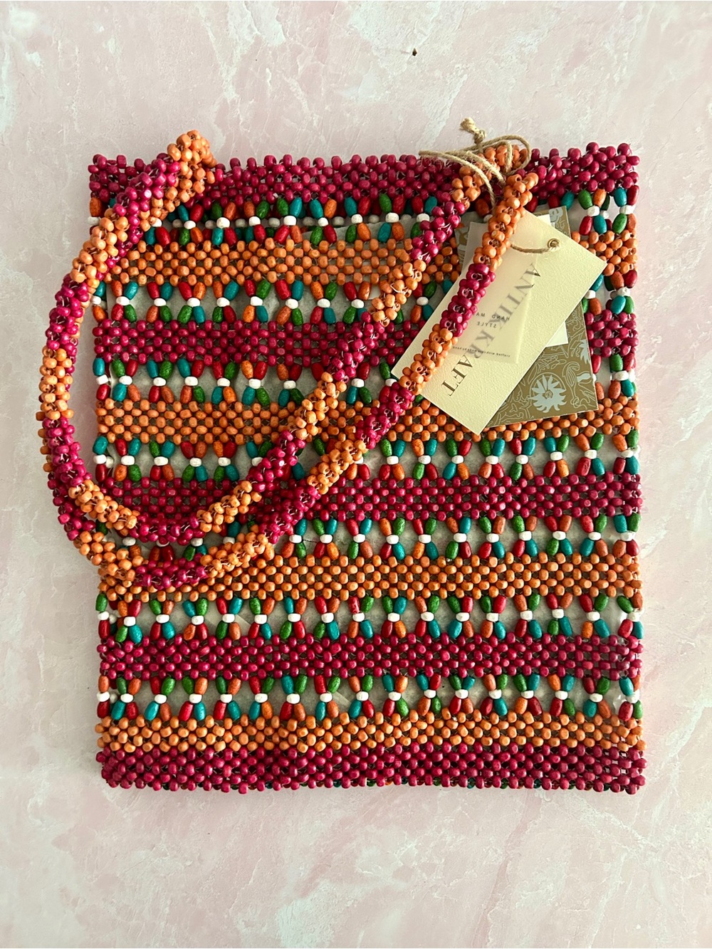 Tropical Beaded Bag